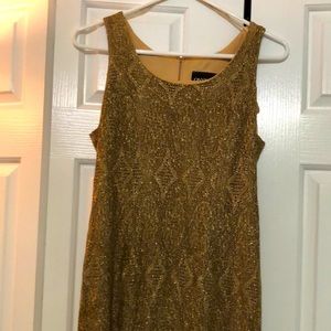 Costume flapper dress gold and black